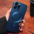 thumbnail image 2 of Luxury Matte For Magsafe Wireless Charging Case For iPhone 15 11 13 12 14 Pro Max Plus Magnetic Phone Cases Lens Protector Cover Green For iPhone 15, 2 of 6