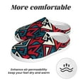thumbnail image 6 of Lsque Geometric Elements Pattern Womens Comfort Cotton on Scuff With Memory Foam and Anti-skid Sole Slipper-40/41, 6 of 7