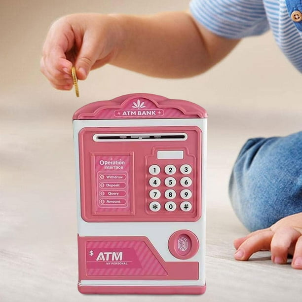 Alcancía para Niños CUTICAT Juguetes Educativos Rosa