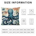 thumbnail image 5 of COMIO  Octopus Throw Pillow Cover  Pillowcase Square Cushion Cover Home Sofa Bedroom Decorative, 5 of 5