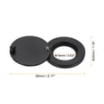 thumbnail image 2 of Uxcell  Copper Peephole Cover Rotating Door Viewer Covers With Self-Adhesive Tool For Home 5/8" Matt Black, 2 of 6