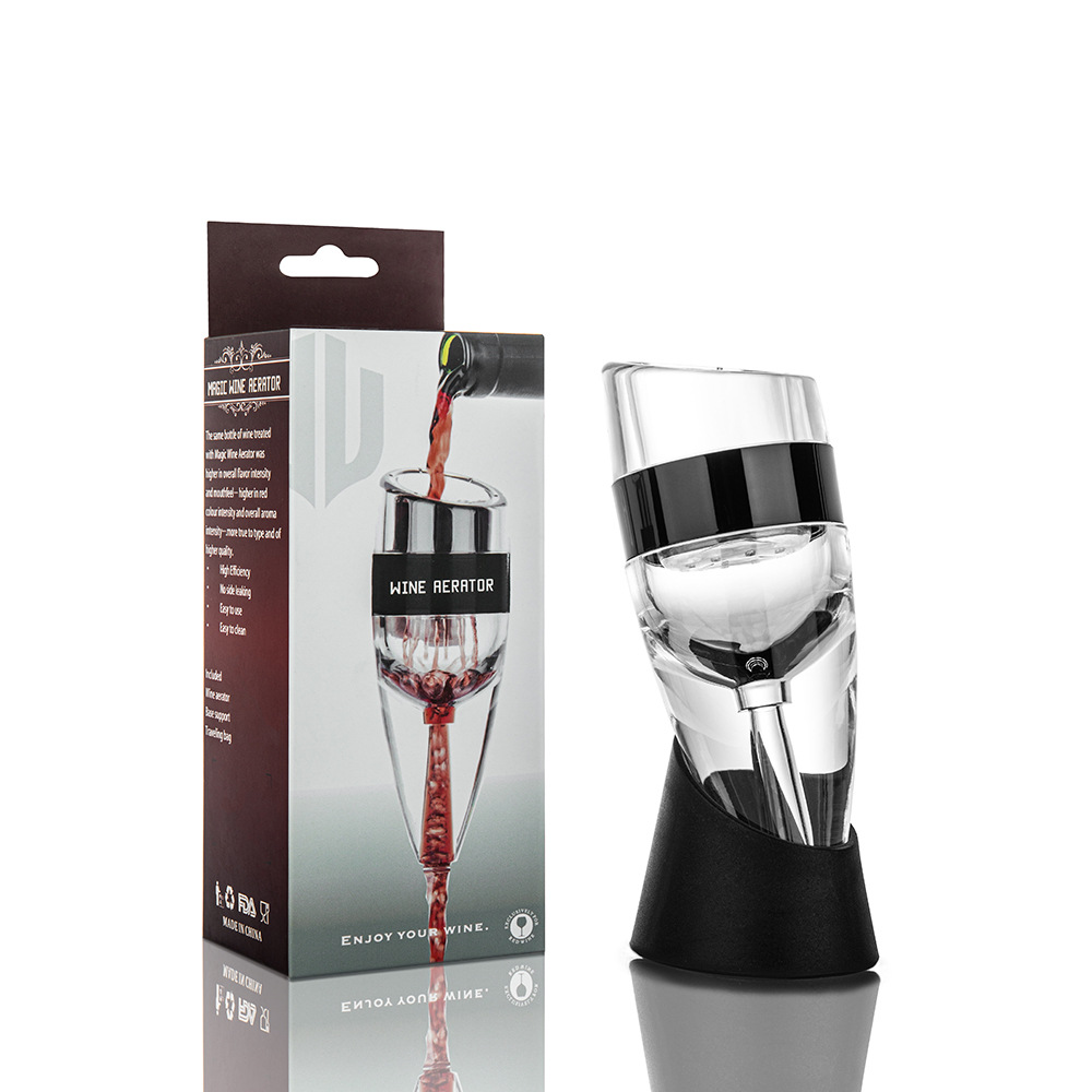 Red Wine Aerator Decanter with Unique ThreeStage Aeration, Pourer