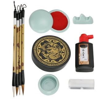 Brush Writing Painting Set Chinese Calligraphy 11 Set Box Supplies Gift for  Beginner Students Chinese Traditional Calligraphy Four Treasures
