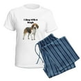 thumbnail image 5 of CafePress - I Sleep With A Beagle Women's Light Pajamas - Women's Short Sleeve Print T-Shirt and Pants Light Cotton Pajama Set, 5 of 7