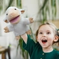 thumbnail image 3 of Lamb Hand Puppet with Movable Mouth, Soft Fabric Interactive Role Play Toy for 3+ Years, Storytelling Companion, 3 of 9