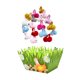 thumbnail image 5 of Canasta de Pascua precargada con animales de peluche, conejos, regalos de fiesta a granel, rellenos de canasta Gallina de hierba, 5 of 9