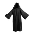 thumbnail image 3 of Capa con capucha para Halloween Fernando Larga Negro, 3 of 8