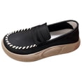 thumbnail image 2 of Zapatos informales para mujer, cómoda, suave, sin cordones, para ropa de calle, parte inferior gruesa para exteriores, trabajo negro 39, 2 of 8