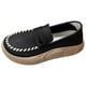 thumbnail image 2 of Zapatos informales para mujer, cómoda, suave, sin cordones, para ropa de calle, parte inferior gruesa para exteriores, trabajo negro 39, 2 of 8