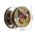 thumbnail image 3 of Butterfly Design Decorative Door Handle Retro Accent - Functional Replacement Knob for Home Entryways Stylish Easy Installation, 3 of 5