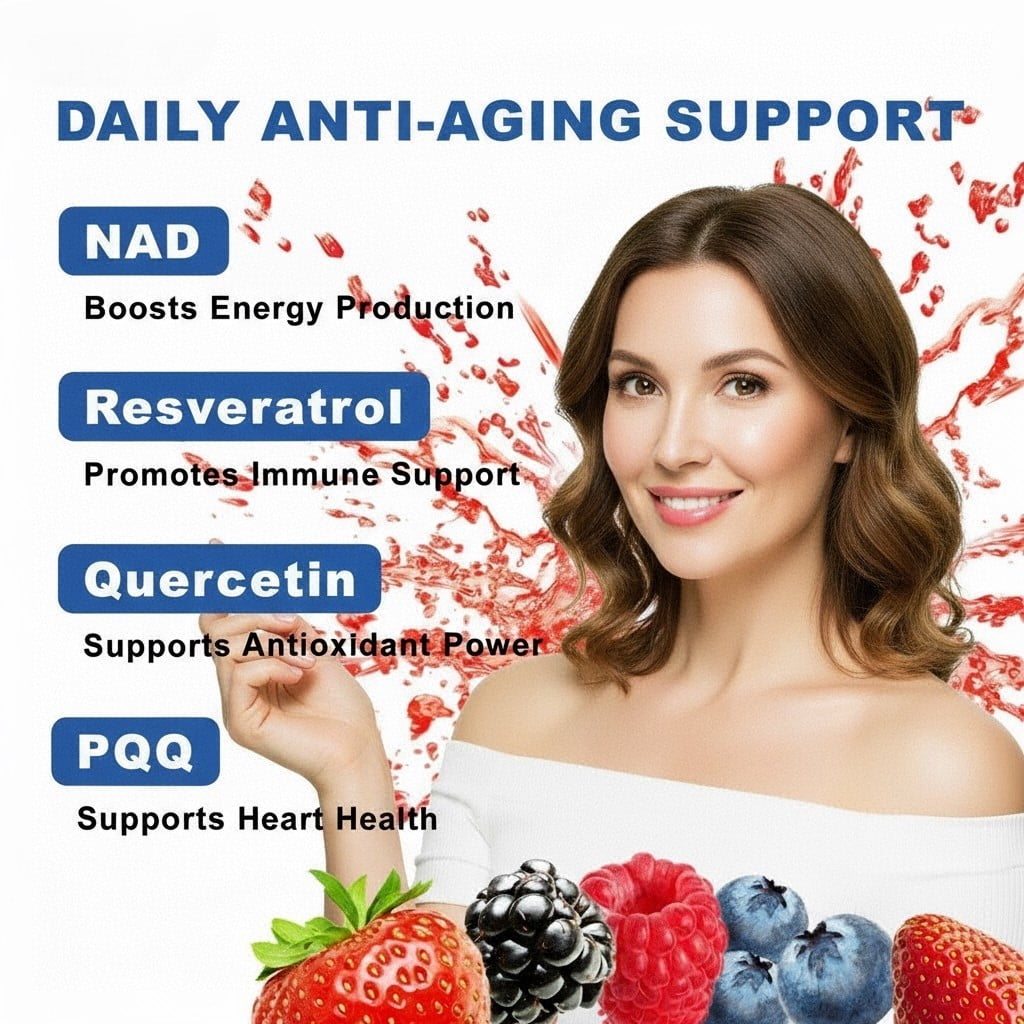DEZEN NAD+ Liquid Drink Mix – Liposomal Nicotinamide Riboside Energy & Healthy Aging Supplement- 30 Serving Each