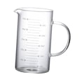 thumbnail image 3 of 2 Tazas Medidoras, Jarra De Agua Transparente Para El Hogar Con Escala Para Té, Leche, Bebida, 500ml, 3 of 8