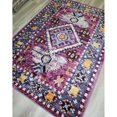 thumbnail image 2 of Ladole Rugs Distressed Traditional Flatweave Geometric Indoor Area Rug - Premium Soft 5x7 Carpet for Living Room, Bedroom, Kitchen, Patio, and Office - Pink, 5x8 (5'2" x 7'5", 160cm x 230cm), 2 of 5