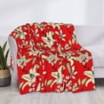 thumbnail image 3 of Naloa Lilies Flowers Flannel Blankets - Thick and Warm Blanket for Winter, Soft Fuzzy Plush King Blanket for All Seasons40"x30", 3 of 6