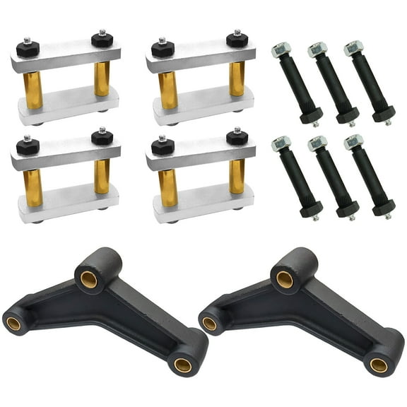 Heavy Duty Greaseable Tandem Trailer Axle Shackle Kit 3.125" Shackles Tandem Axle for Double Eye Springs