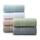 thumbnail image 2 of Nvzi Toalla de baño de algodón puro, 6 piezas, toalla de mano súper suave y muy absorbente para ducha, piscina, toalla de mano de 13,78 x 29,53 pulgadas (azul pavo real), 2 of 5