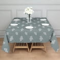 thumbnail image 4 of 42x42 Inch Waterproof Square Tablecloth, Thickened Polyester Table Cover for Dining & Parties, Floral Print, 4 of 6