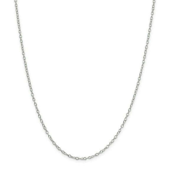 Primal Silver Sterling Silver 2.25mm Oval cable Chain