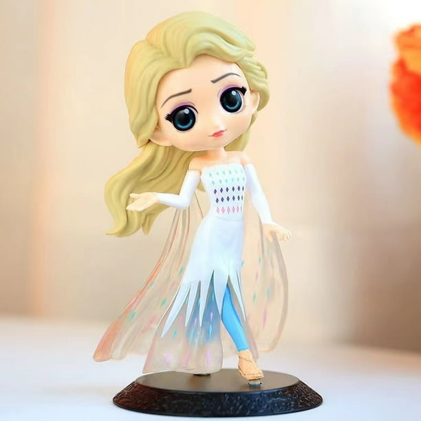 Disney 15cm Frozen Queen princesa Elsa Anna figura modelo juguetes pastel regalos decoración del hogar fiesta de cumpleaños