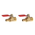 thumbnail image 1 of mmirethe Various Type Ball Valve Threaded Brass Ball Valve 3 interface 16mm 8mm Red 2Set, 1 of 6