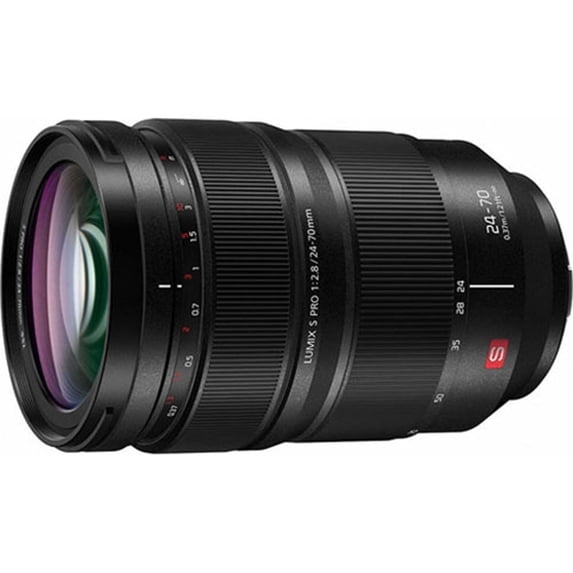 Open Box Panasonic Lumix S Pro 24-70mm f/2.8 L-Mount Interchangeable Lens for Lumix S Series Full-Frame Digital Cameras - S-E2470 -
