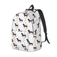 thumbnail image 2 of Xecao Dachshund On A Skateboard for Canvas College Laptop Backpack, Durable Rucksack Travel Notebook Bag School Backpack Book Bag for Men Women, 2 of 8