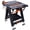 Black, variant on , Portable Folding Work Table, 2-in-1 as Sawhorse & Workbench, Large Load Capacity with 2pcs Clamps, Black ,Aluminium ,
