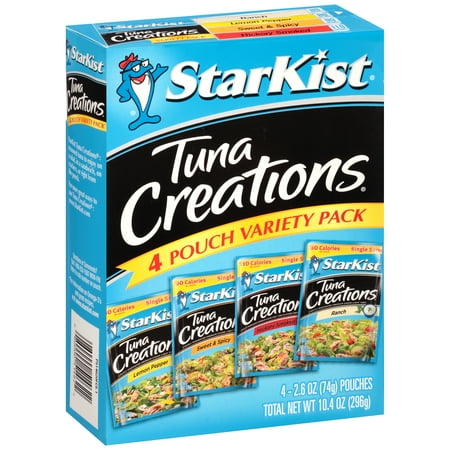 StarKist Tuna Creations Variety Pack - 2.6 Ounce Pouch, Pack of 4 (Multiple Flavors)