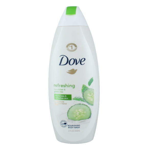 Dove go fresh Body Wash Cucumber and Green Tea 22 oz (Pack of 4)