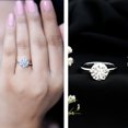 thumbnail image 4 of Rosec Jewels Lab Grown 2 Carat Diamond Engagement Ring for Women - IGI Certified (E-VS1 Quality) - with Jewelry Box, 925 Sterling Silver, US 4.00, 4 of 9