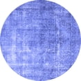 thumbnail image 1 of Ahgly Company Machine Washable Indoor Round Persian Blue Bohemian Area Rugs, 3' Round, 1 of 4
