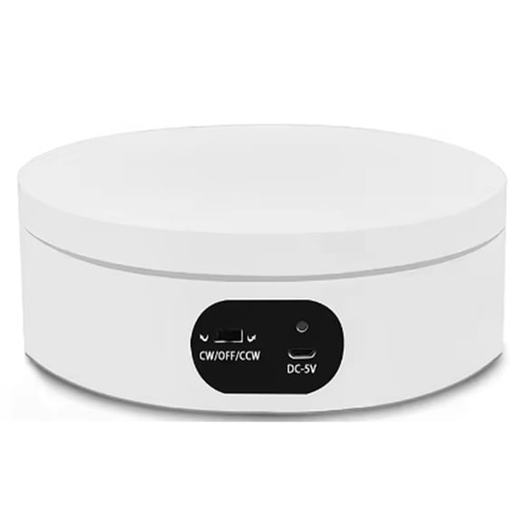 Rotating Display Stand 360 Degree Automatic Mute Rotating Turntable Spinner for Photography Jewelry Shows Display