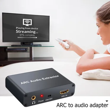 HDMI ARC Audio Extractor Digital DAC to RCA Coax SPDIF 3.5mm Converter Adapter