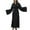 Black, variant on Bovxnpu Long Sleeve Dress for Women, Women Long Sleeve Dress Plus Size V Neck Open Front Dress with Drawstring Side Pockets Spring Fall Outfits