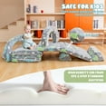 thumbnail image 6 of LinkRomat 10Pcs Modular Kids Play Couch with Glow, Convertible Play Sofa, Instant Rebound 28D Foam Toddler Couches, Kids Imaginative Furniture for Playroom, Gray & Dinosaur, 6 of 10