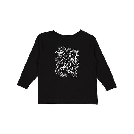

Inktastic White Big/small Bikes Gift Toddler Boy or Toddler Girl Long Sleeve T-Shirt