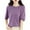 Purple, variant on Lzobxe Women's Tops Round Neck Short Sleeve Solid Color Capless Fallow Commuting,Sizes S-2XL