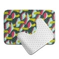 thumbnail image 6 of Honeii Green Mushroom Pattern Bathroom Anti-Skid Pad Bathroom Mat Vintage Seamless Pattern Not-Slip Toilet Rug Set, 6 of 6