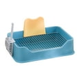 thumbnail image 3 of DOLITY Dog Toilet for Small Dogs Puppy Potty Tray Pet Accessories Pet Litter Pan Indoor blue, 3 of 8