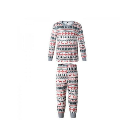 

Christmas Family Matching Pajamas Sets Floral Home Cotton Soft Loungewear