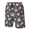 thumbnail image 4 of Logiee Colorful Paws Of Dog Print Mens Swim Trunks Quick Dry Board Shorts,Breathable Hawaii Beach Shorts Swimwear Bathing Suits-Small, 4 of 6