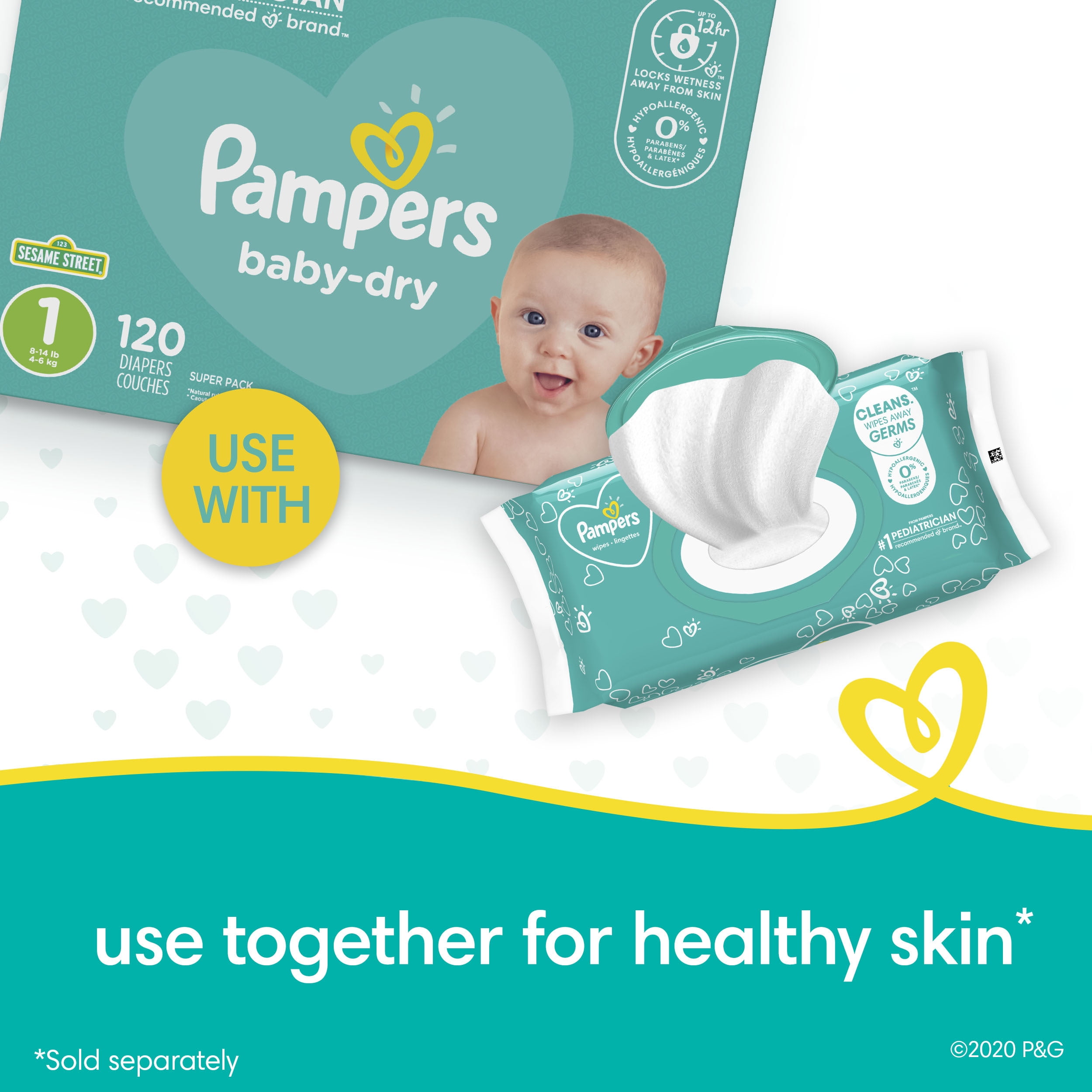 Pampers Baby Wipes, Fragrance Free (Choose Your Count)