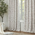 thumbnail image 5 of CURTAINKING Blackout Curtains 63 Inches Long, Printed Floral French Farmhouse Curtains for Bedroom Living Room Back Tab Thermal Insulated Window Drapes, 2 Panels Taupe, 5 of 10