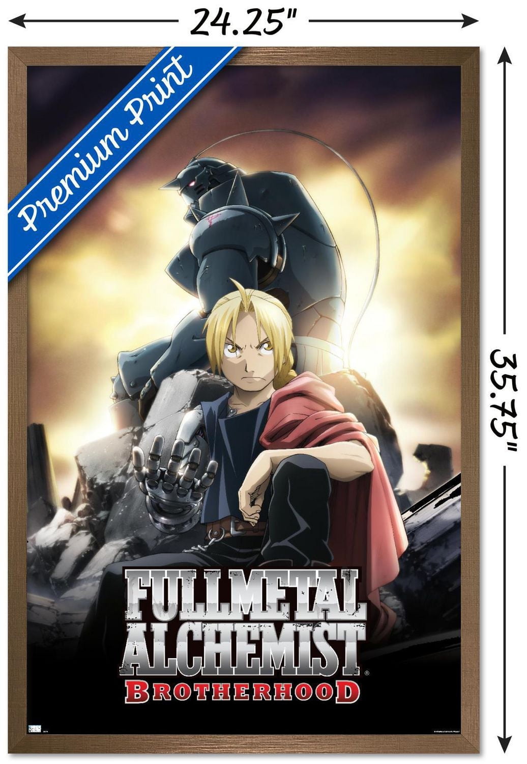 Fullmetal Alchemist: Brotherhood - Key Art 1 Wall Poster, 22.375" x 34"