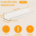 thumbnail image 2 of 4pcs Repisas Flotantes Modernas Blancas Para Organizar Xtellar blanco, 2 of 4