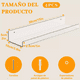 thumbnail image 2 of 4pcs Repisas Flotantes Modernas Blancas Para Organizar Xtellar blanco, 2 of 4