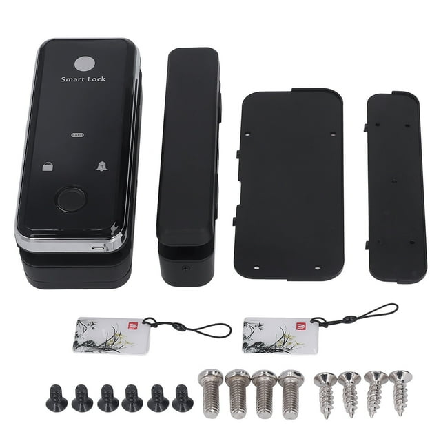 Cerradura de puerta de vidrio inteligente Brillar con Control remoto y huella digital