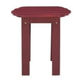 thumbnail image 4 of Linon Table d'Appoint d'Extérieur Adirondack Robuste en Bois d'Acacia Massif, Fini Rouge Tache, 4 of 12