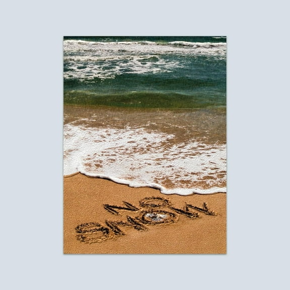 Pumpernickel Press Embossed Petite Christmas Cards Boxed Set – No Snow Today, 20 Count