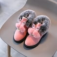 thumbnail image 2 of Zshosam Toddler Combat Boots Baby Boy Girl Boots Shoes Winter Snow Anti-Slip Soft Sole Warm Toddler Prewalker Booties Size 10.5,(Pink Little Kids 10.5), 2 of 9